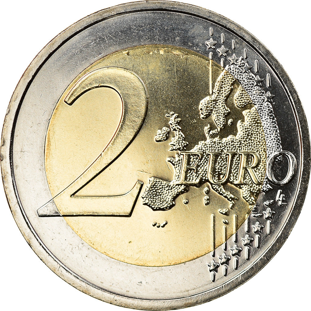Slovakia, 2 Euro, 25ème anniversaire de la République, 2018, Colourized