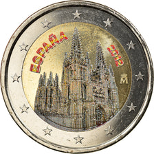 Spagna, 2 Euro, Burgos, 2012, Madrid, Colourized, SPL, Bi-metallico, KM:1254