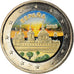 Spain, 2 Euro, Escurial, 2013, Madrid, Colourized, AU(55-58), Bi-Metallic
