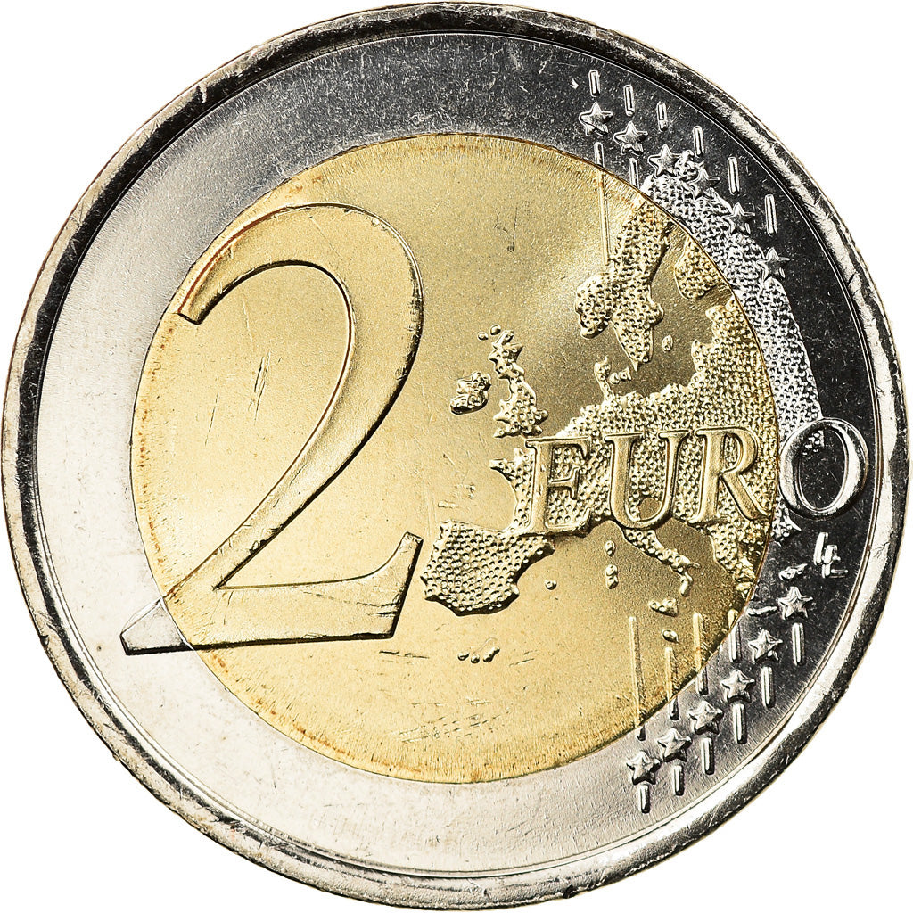 España, 2 Euro, Grotte Altamira, 2015, Colourized, EBC, Bimetálico, KM:New