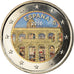 Spain, 2 Euro, Aqueduc de Ségovie, 2016, Colourized, MS(63), Bi-Metallic