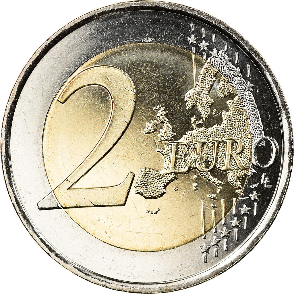 Spain, 2 Euro, 50ème anniversaire de Felipe VI, 2018, Colourized, MS(63)