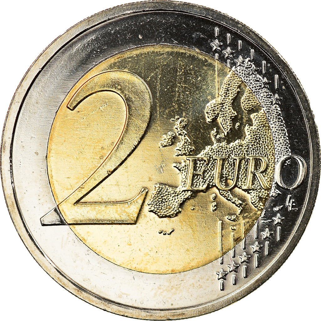 Germany, 2 Euro, Niedersachsen, 2014, Stuttgart, Colourized, MS(63)