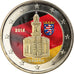 Germany, 2 Euro, Hessen, 2015, Stuttgart, Colourized, MS(63), Bi-Metallic