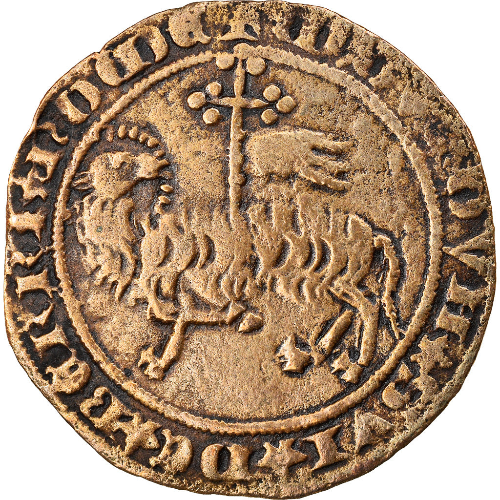 France, Token, Jeton de Compte au mouton, History, VF(30-35), Brass
