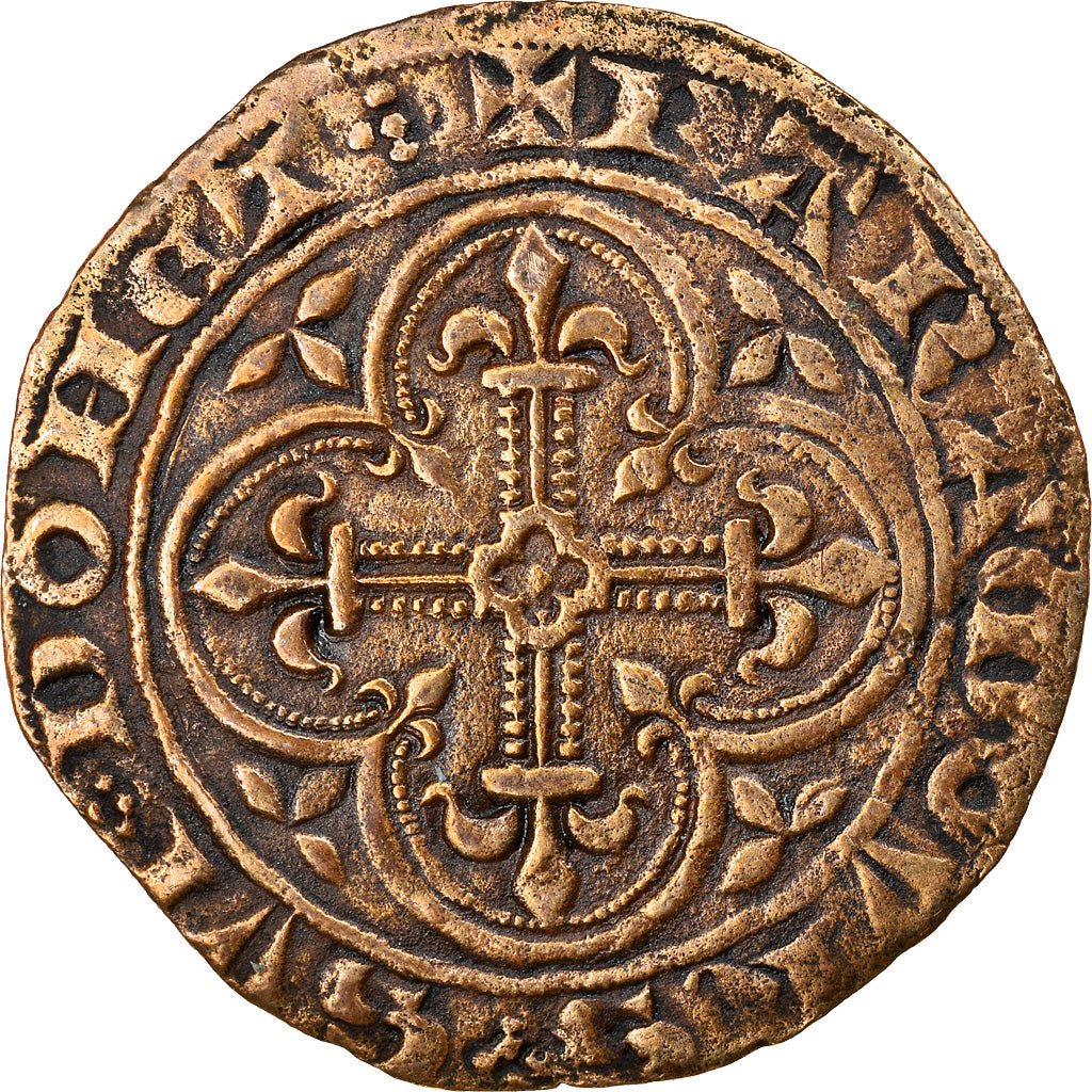 France, Token, Jeton de Compte au mouton, History, VF(30-35), Brass