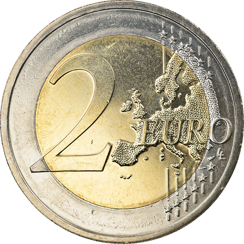 Alemania, 2 Euro, Helmut Schmidt, 2018, Munich, Colourized, EBC, Bimetálico