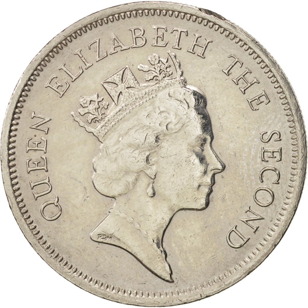 Hong Kong, Elizabeth II, Dollar, 1990, SS+, Copper-nickel, KM:63