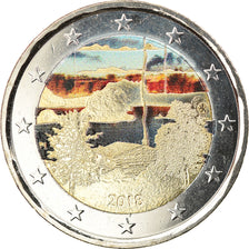 Finland, 2 Euro, Culture finlandaise du sauna, 2018, Colourized, MS(63)