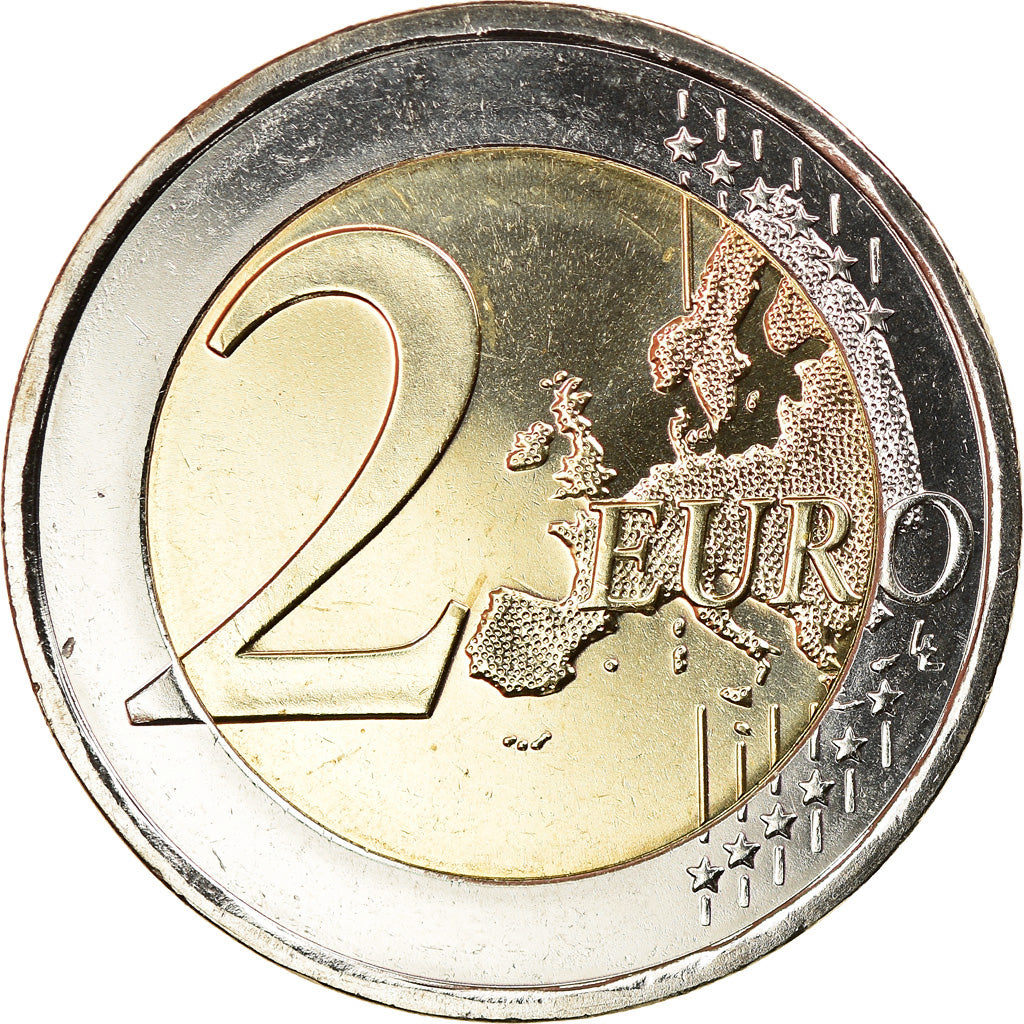 Finland, 2 Euro, Culture finlandaise du sauna, 2018, Colourized, MS(63)