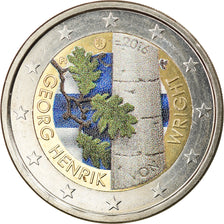 Finland, 2 Euro, Georg Henrik, 2016, Colourized, MS(63), Bi-Metallic, KM:New