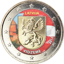 Latvia, 2 Euro, Vidzeme, 2016, Colourized, MS(63), Bi-Metallic, KM:New