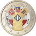 Latvia, 2 Euro, 100 ans des pays baltes, 2018, Colourized, MS(63), Bi-Metallic