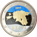 Estonia, 2 Euro, Geographical image of Estonia, 2011, Colourized, MS(63)