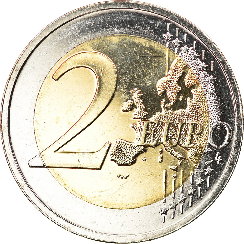 Estonia, 2 Euro, Route vers l'indépendance, 2017, Colourized, MS(63)