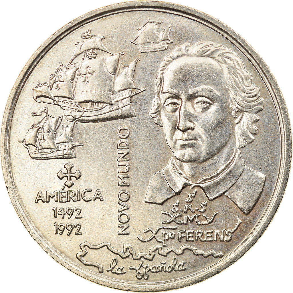 Coin, Portugal, 200 Escudos, 1992, MS(63), Copper-nickel, KM:660