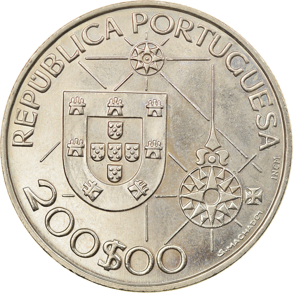Coin, Portugal, 200 Escudos, 1992, MS(63), Copper-nickel, KM:660