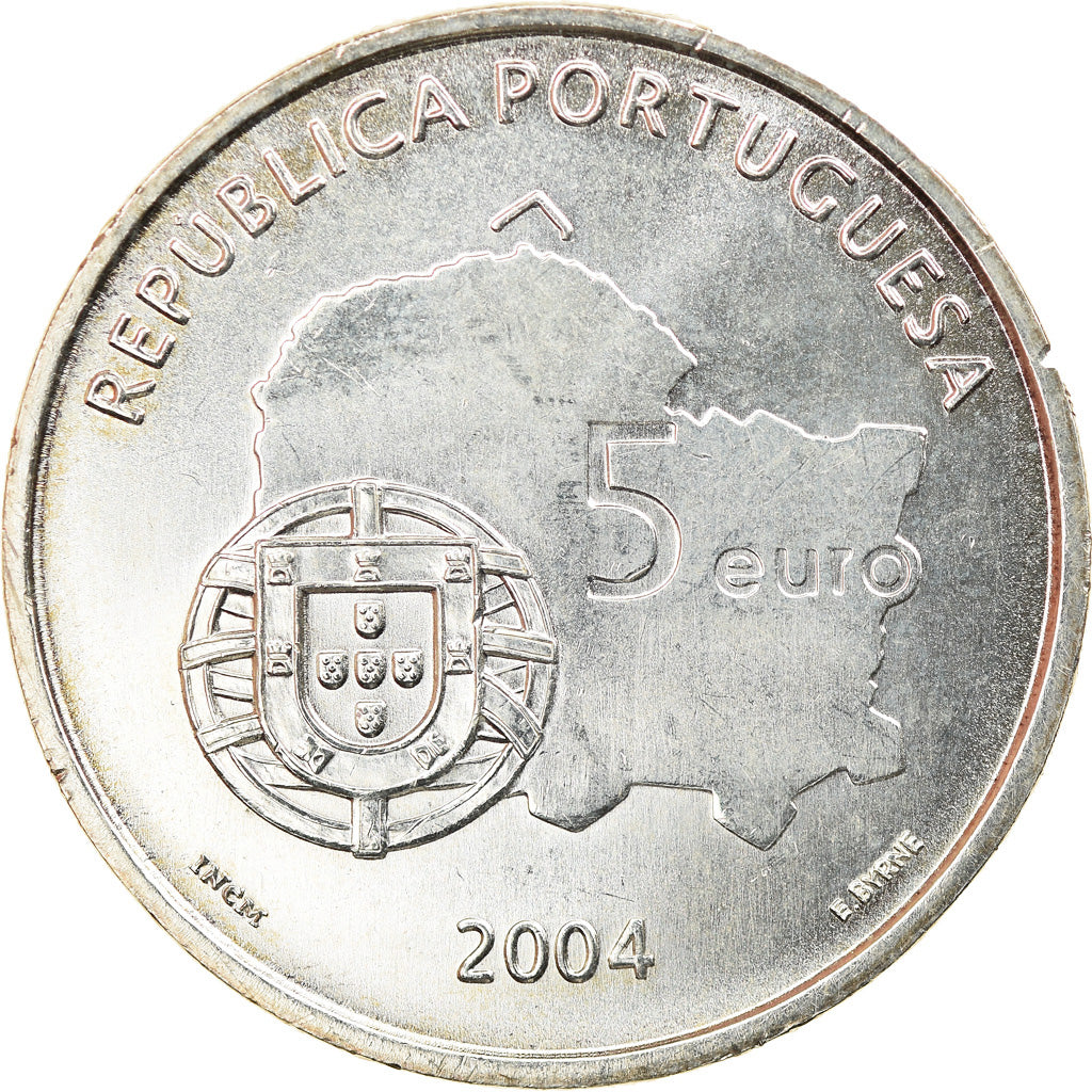 Portogallo, 5 Euro, 2004, Lisbon, SPL, Argento, KM:755