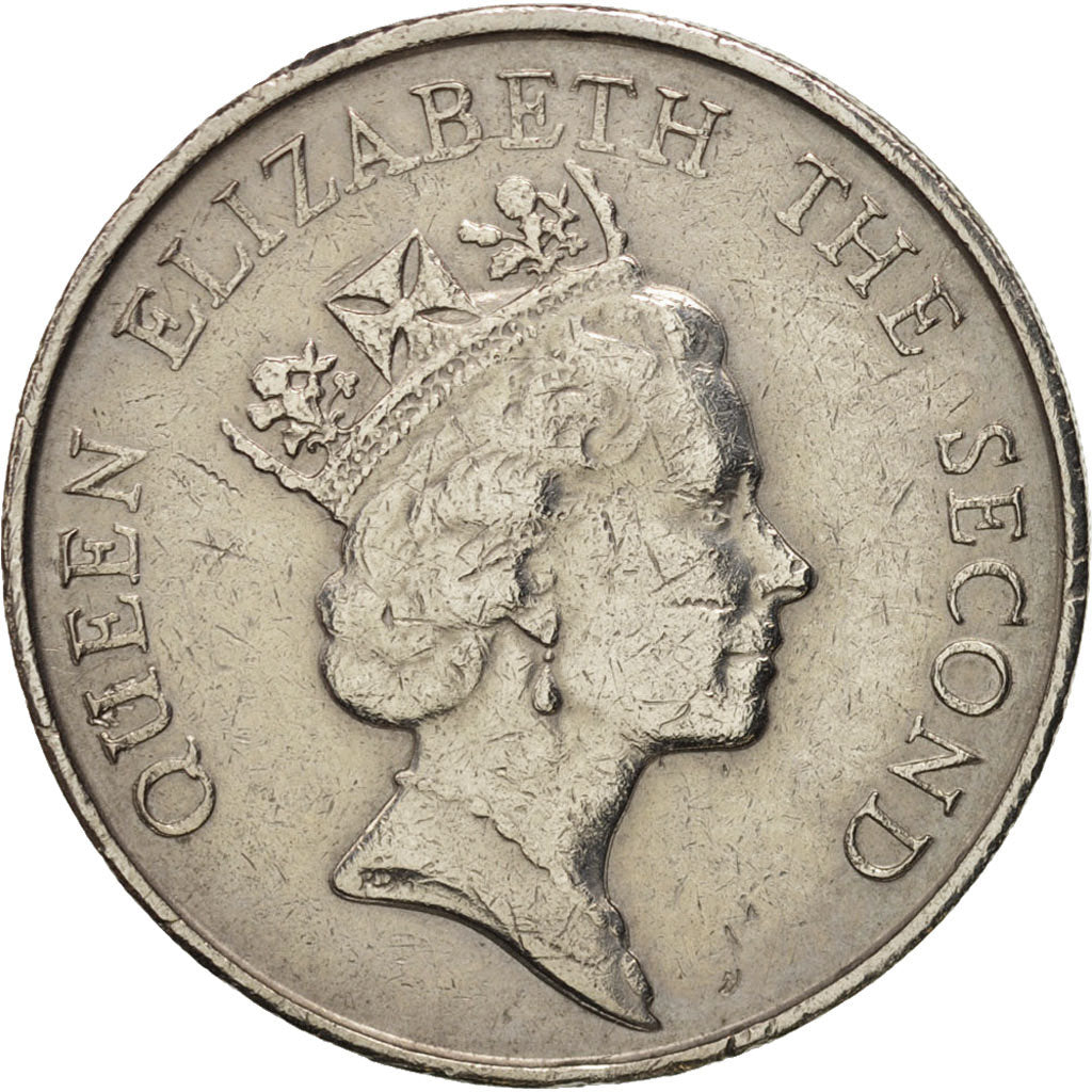 Hong Kong, Elizabeth II, 5 Dollars, 1985, TTB, Copper-nickel, KM:56