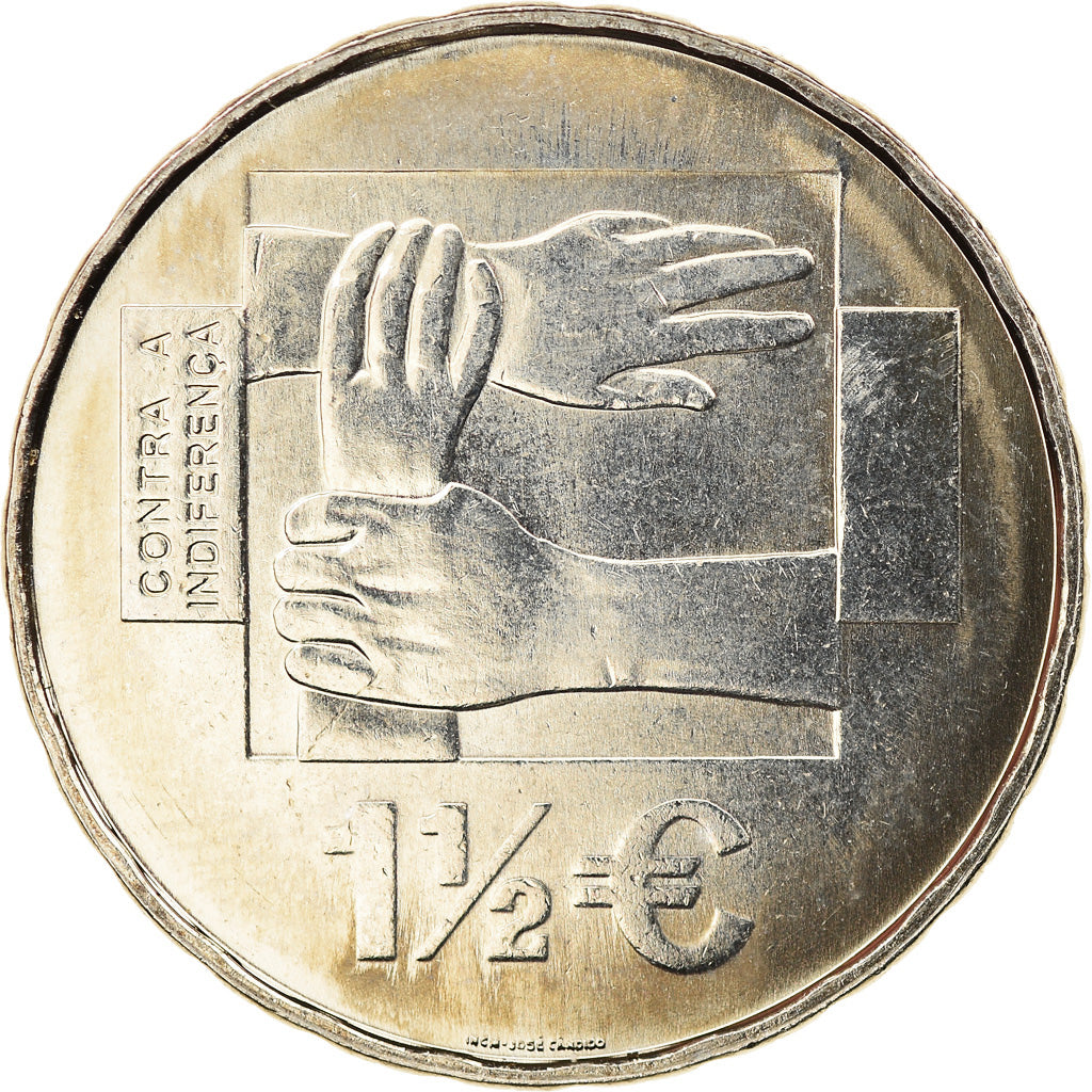 Portogallo, 1-1/2 Euro, 2008, Lisbon, SPL-, Rame-nichel, KM:828a
