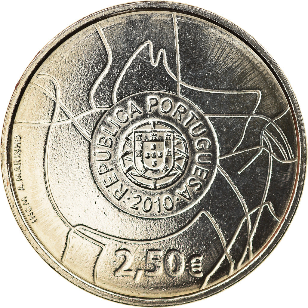 Portugal, 2-1/2 Euro, Côa Valley Archeological Site, 2010, MS(63)