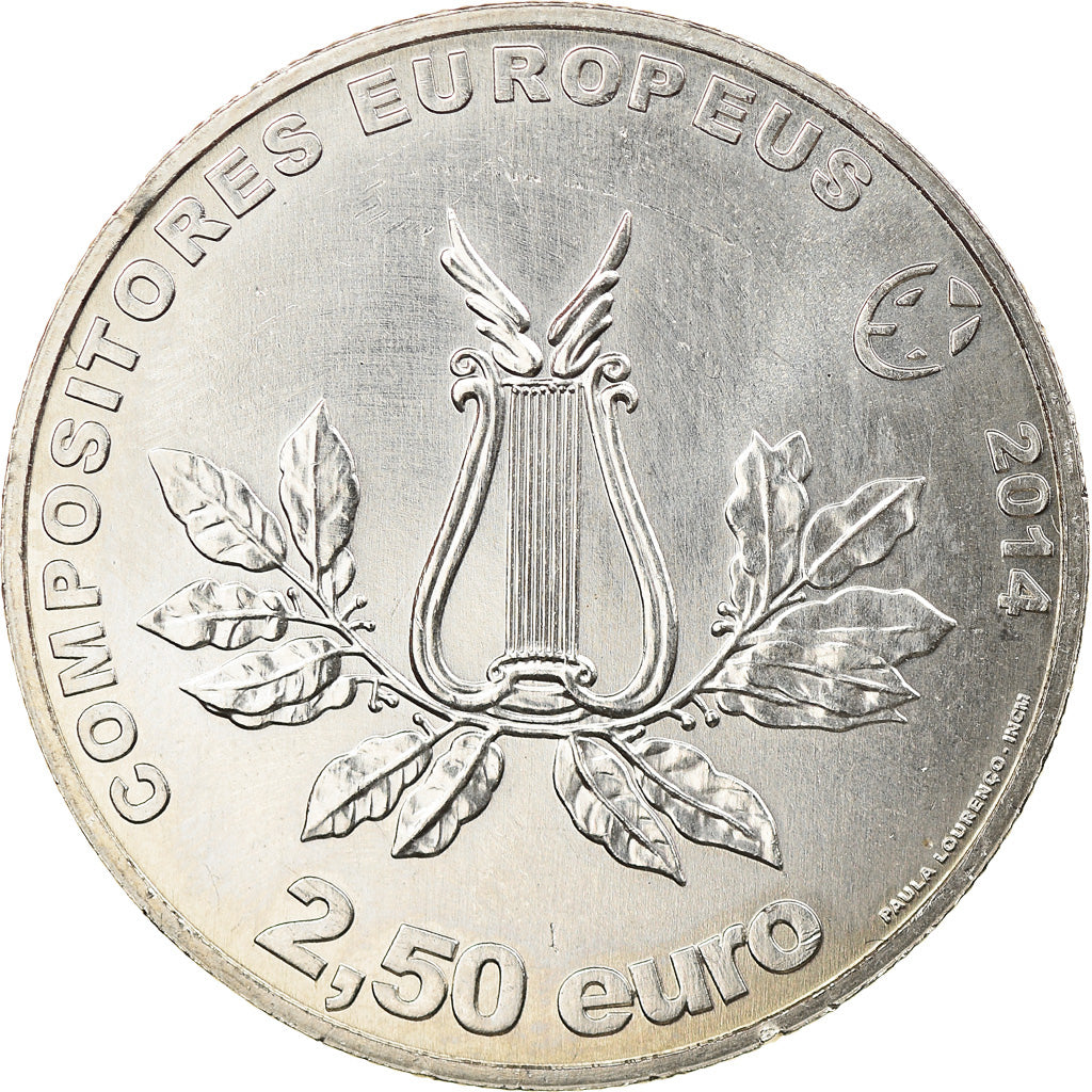 Portogallo, 2-1/2 Euro, Marcos Antonio Portugal, 2014, SPL-, Rame-nichel, KM:New