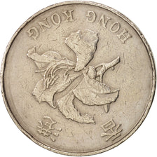 Hong Kong, Elizabeth II, 5 Dollars, 1993, EF(40-45), Copper-nickel, KM:65