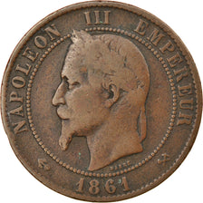 Coin, France, Napoleon III, Napoléon III, 10 Centimes, 1861, Bordeaux