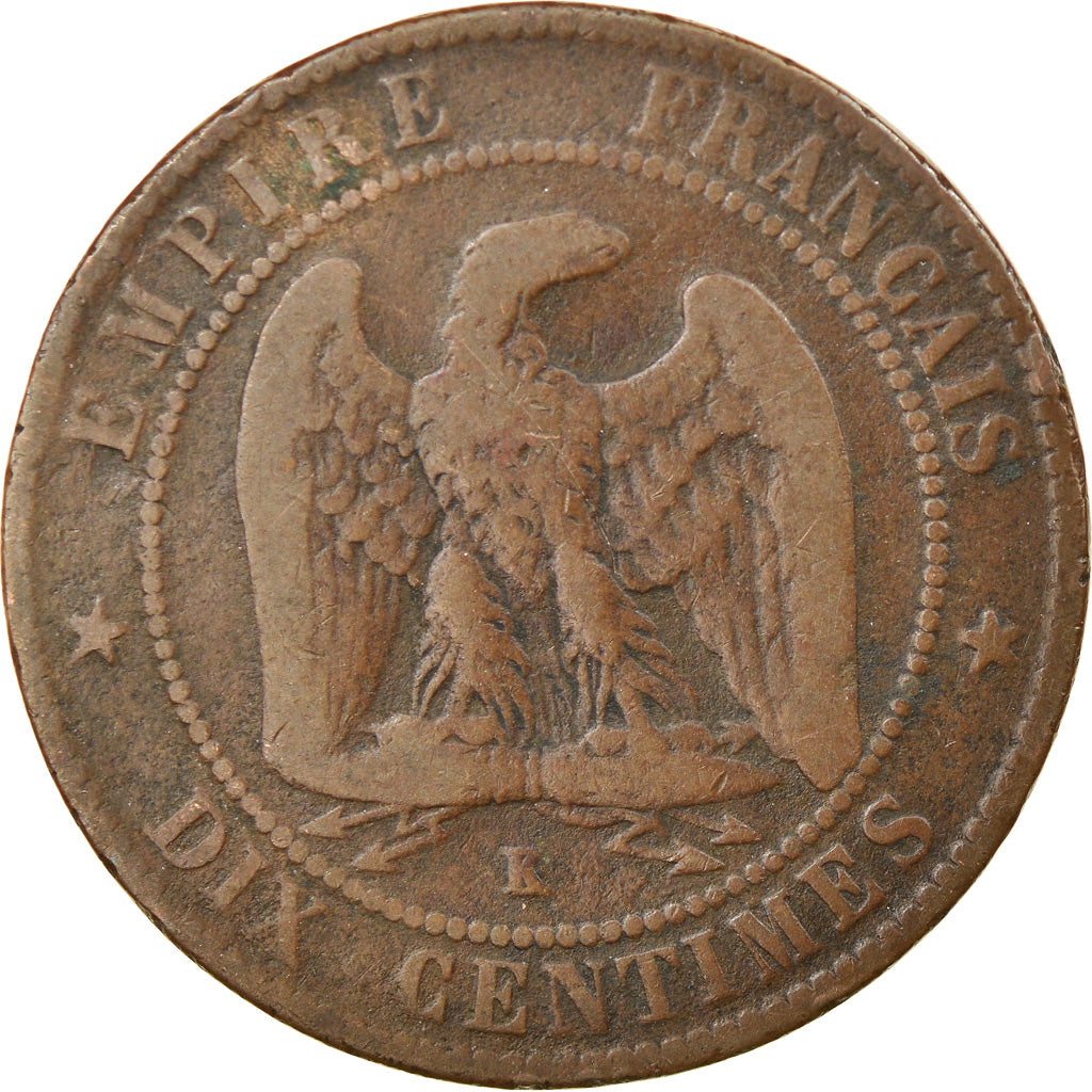 Coin, France, Napoleon III, Napoléon III, 10 Centimes, 1861, Bordeaux