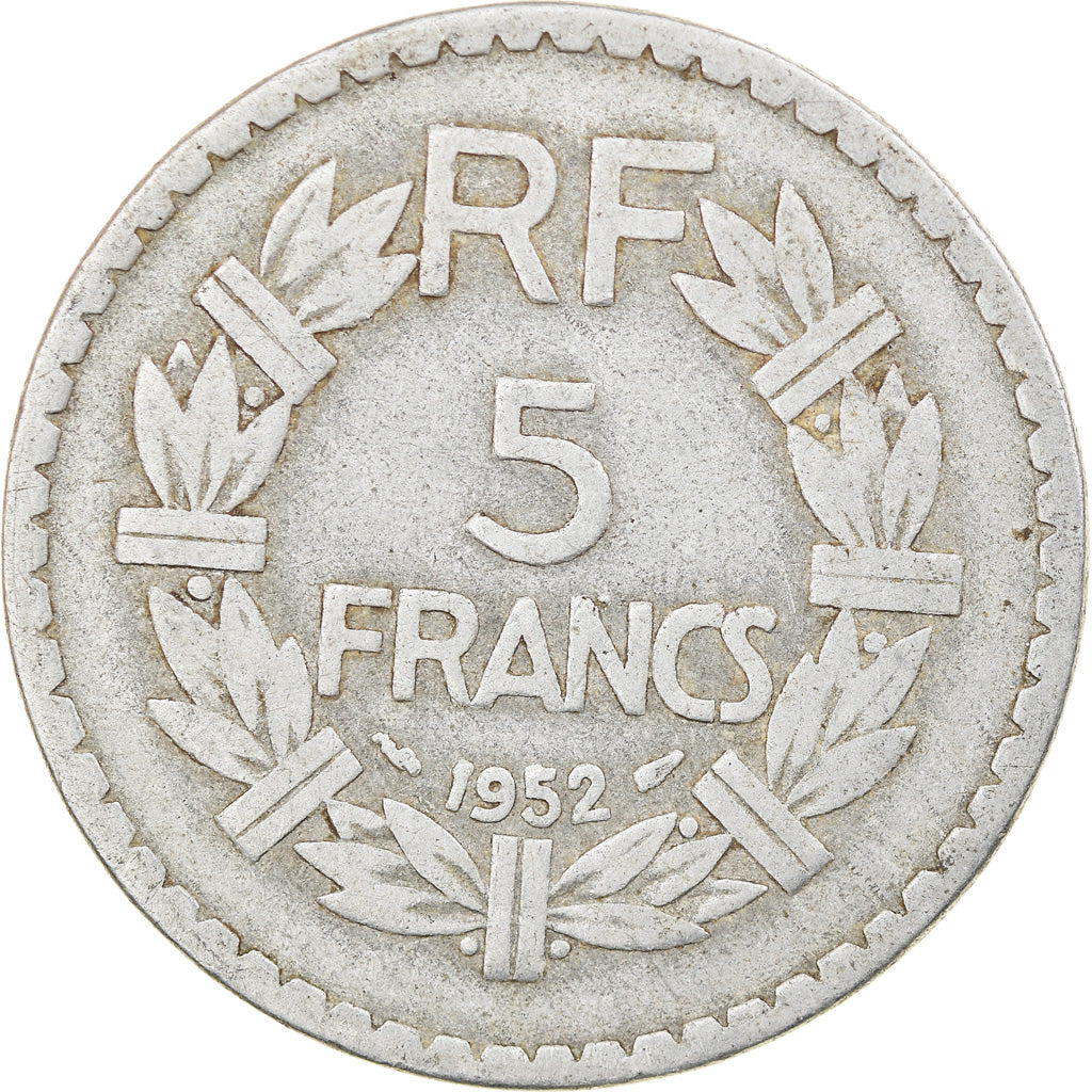 Coin, France, Lavrillier, 5 Francs, 1952, Paris, VF(20-25), Aluminum, KM:888b.1
