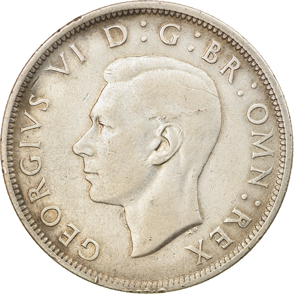 Coin, Great Britain, George VI, 1/2 Crown, 1942, EF(40-45), Silver, KM:856