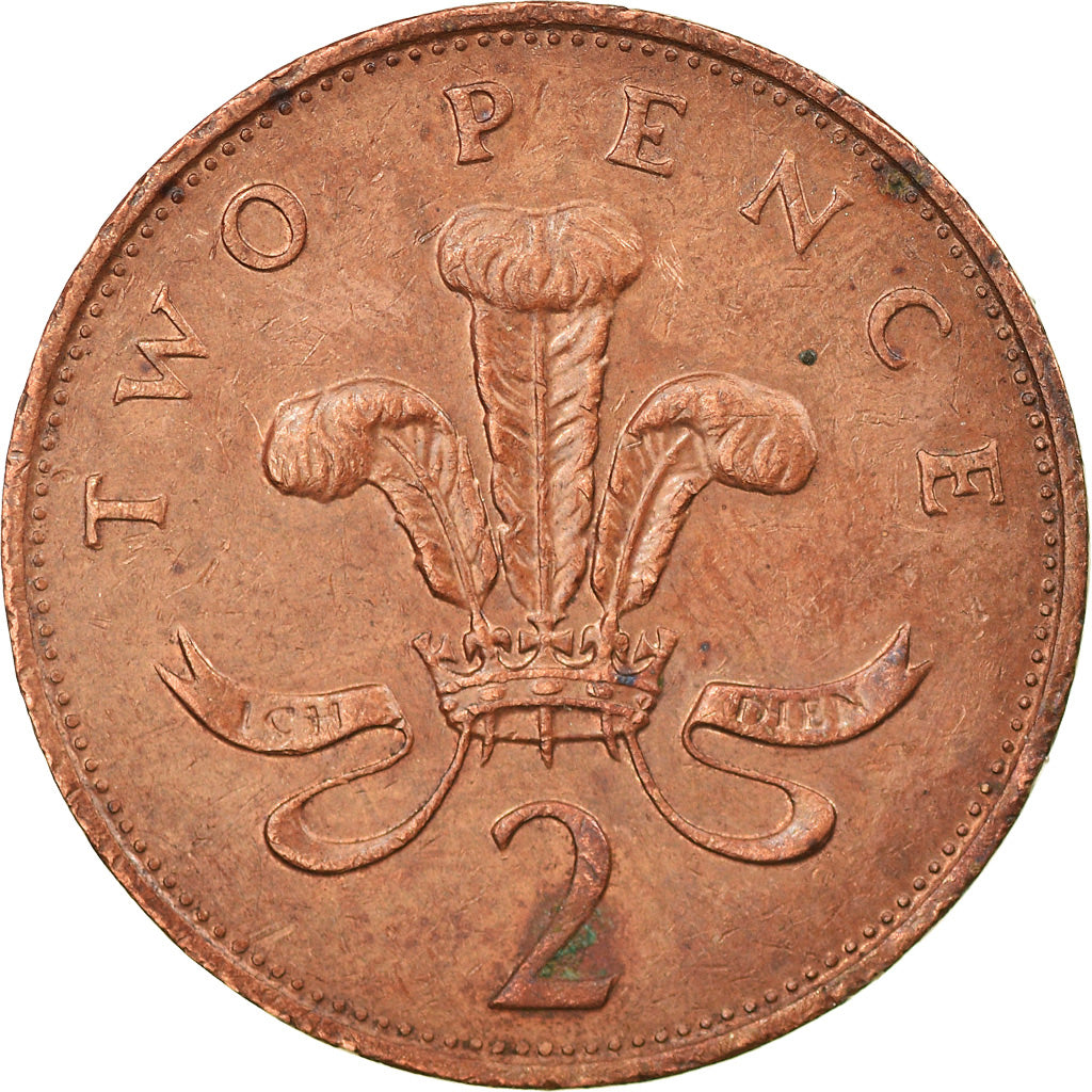 Coin, Great Britain, Elizabeth II, 2 Pence, 1985, British Royal Mint, EF(40-45)