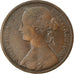 Monnaie, Grande-Bretagne, Victoria, Penny, 1862, TB+, Bronze, KM:749.2