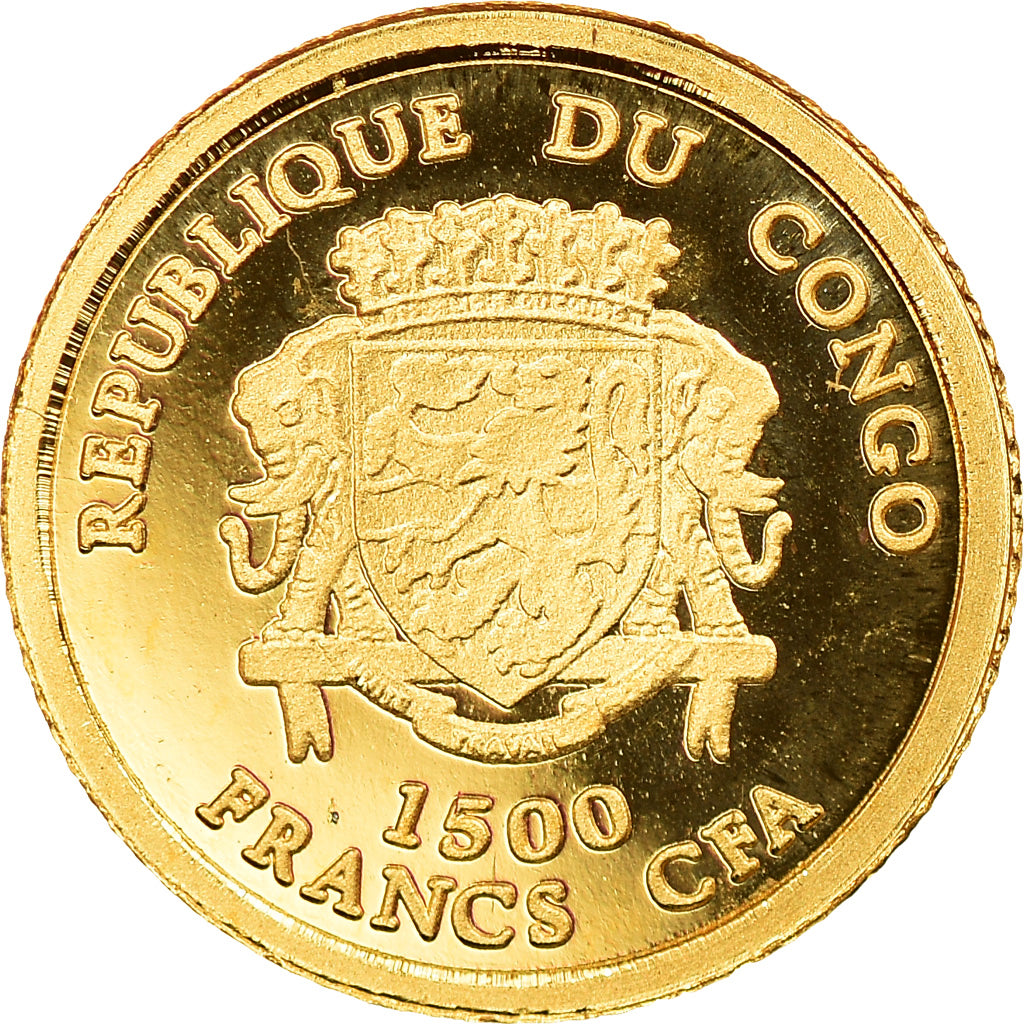 Monnaie, CONGO, DEMOCRATIC REPUBLIC, Napoléon Bonaparte, 1500 Francs CFA, 2007