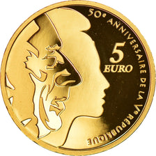 France, Semeuse, 5 Euro, 2008, Paris, BE, MS(65-70), Gold, Gadoury:EU332