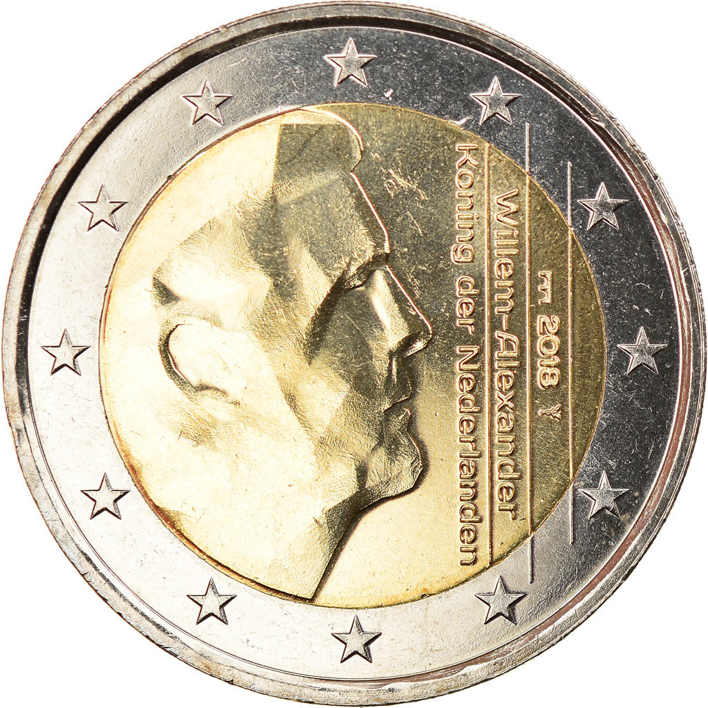 Países Bajos, 2 Euro, 2018, SC, Bimetálico, KM:New