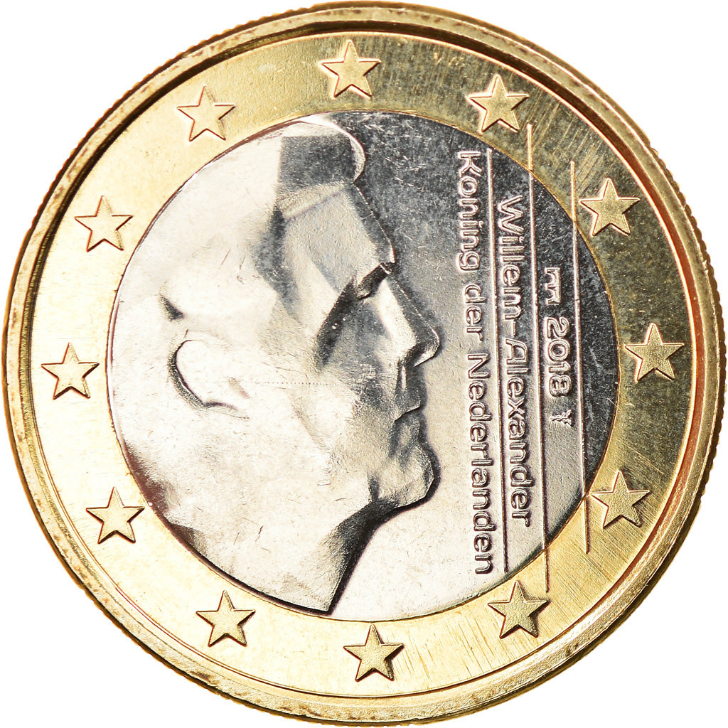 Niederlande, Euro, 2018, UNZ, Bi-Metallic, KM:New