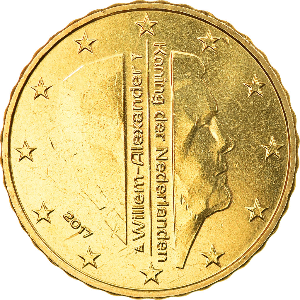 Niederlande, 10 Euro Cent, 2017, UNZ, Messing, KM:New