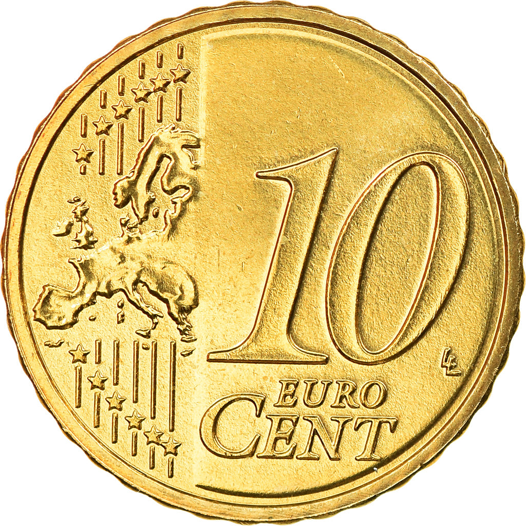 Niederlande, 10 Euro Cent, 2017, UNZ, Messing, KM:New