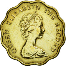 Coin, Hong Kong, Elizabeth II, 20 Cents, 1977, EF(40-45), Nickel-brass, KM:36