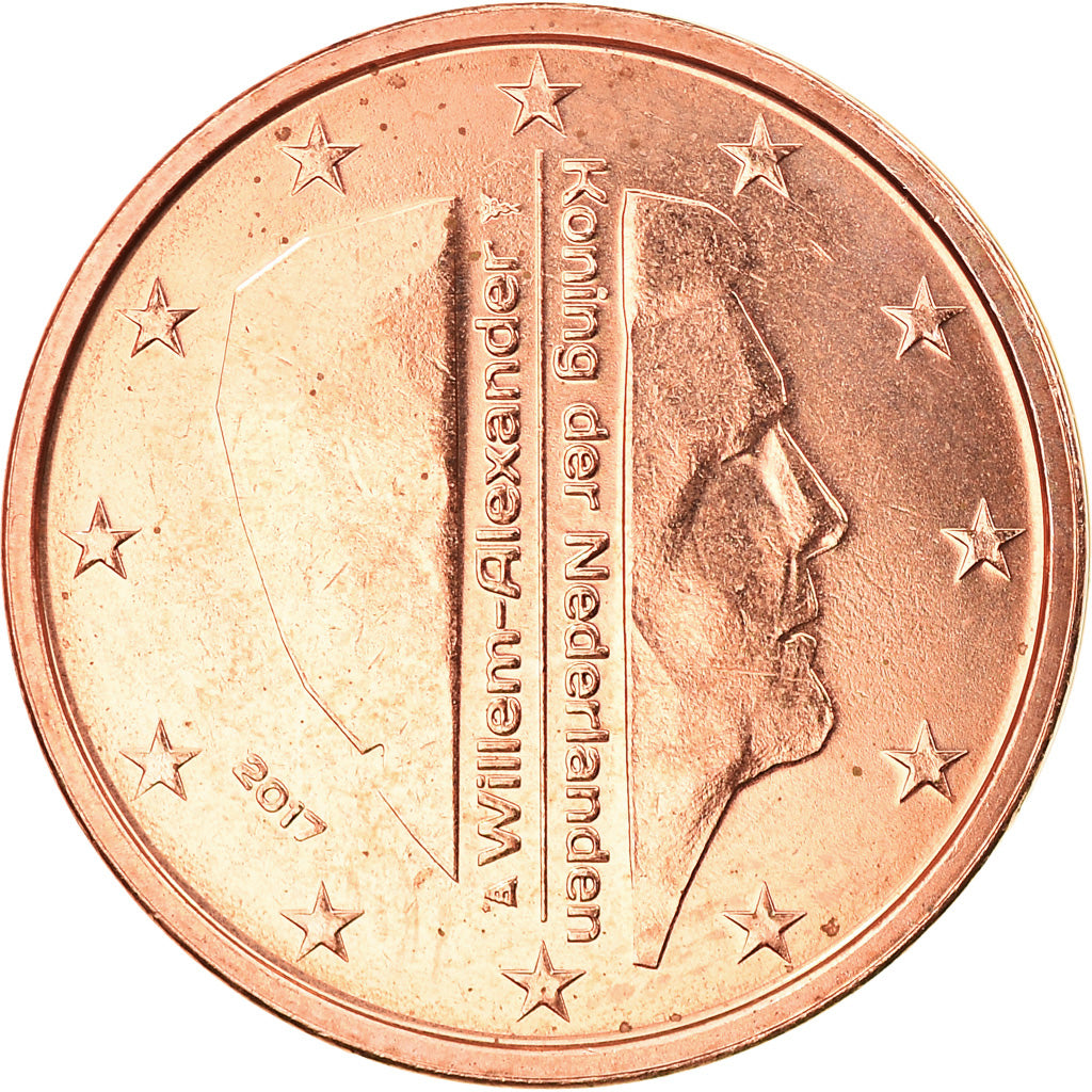 Netherlands, 2 Euro Cent, 2017, MS(63), Copper Plated Steel, KM:New