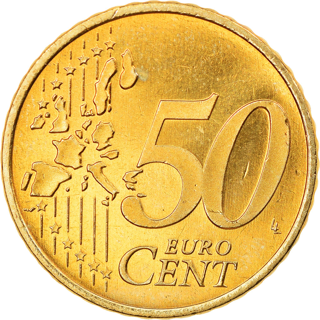 Niederlande, 50 Euro Cent, 2000, Utrecht, BE, UNZ, Messing, KM:239