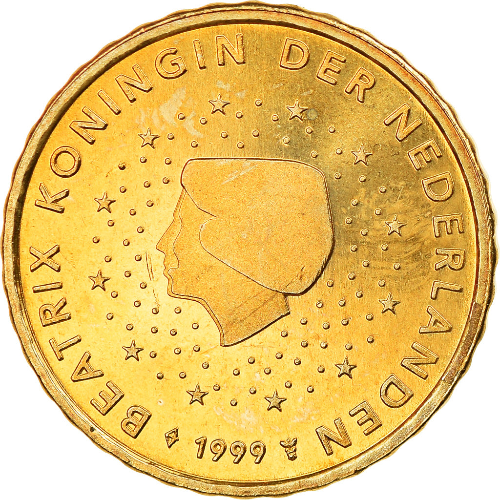 Nederland, 10 Euro Cent, 1999, BE, UNC-, Tin, KM:New