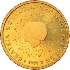 Países Bajos, 10 Euro Cent, 1999, BE, SC, Latón, KM:New