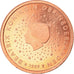 Netherlands, 2 Euro Cent, 1999, BE, MS(63), Copper Plated Steel, KM:New