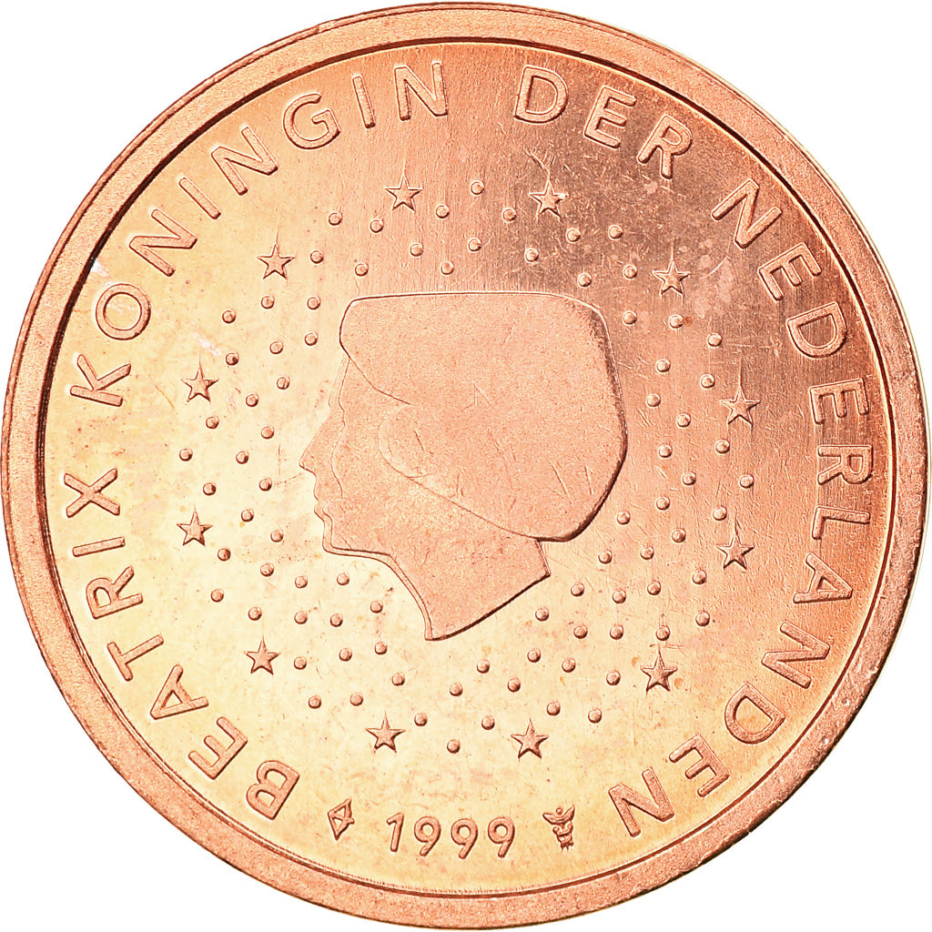 Niederlande, 2 Euro Cent, 1999, BE, UNZ, Copper Plated Steel, KM:New