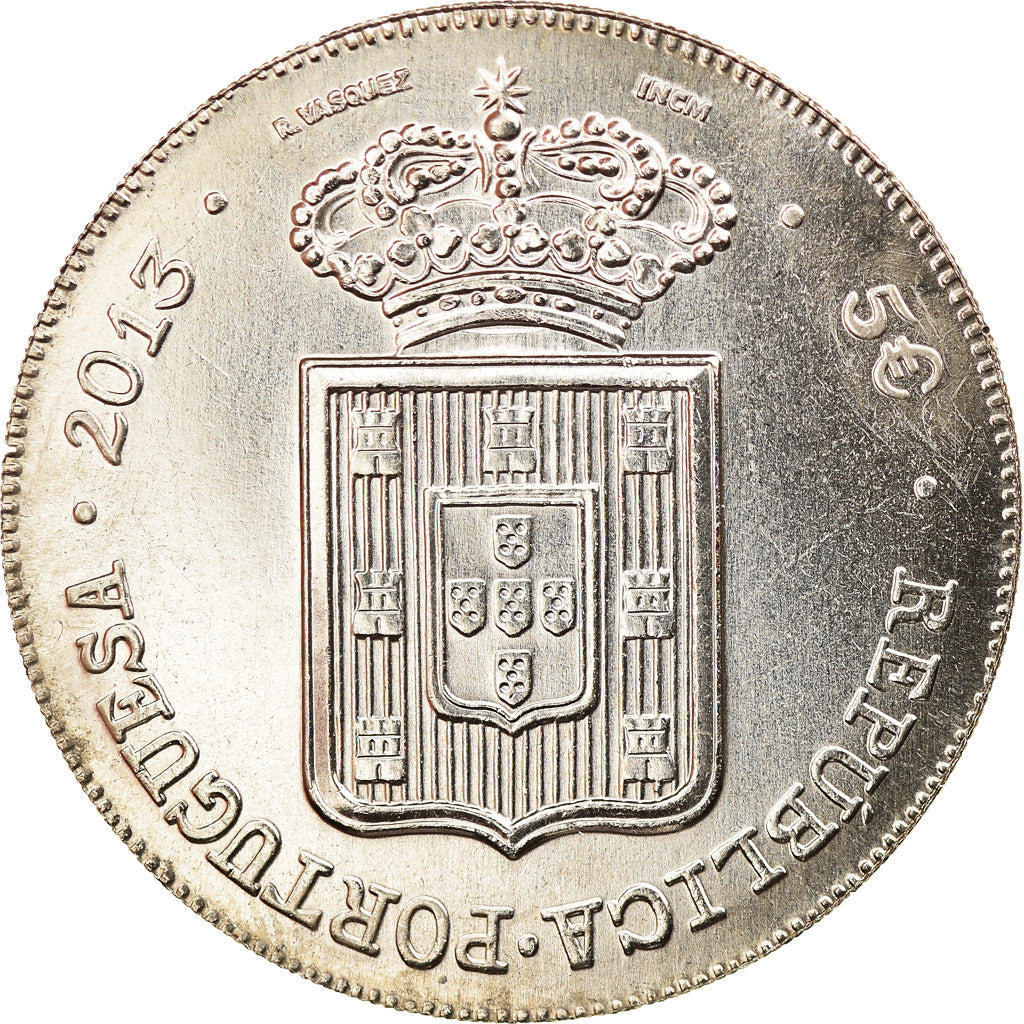 Portugal, 5 Euro, 2013, MS(63), Copper-nickel, KM:New