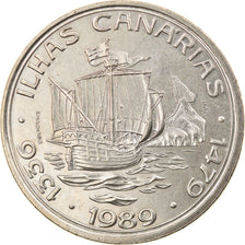 Coin, Portugal, 100 Escudos, 1989, MS(63), Copper-nickel, KM:646
