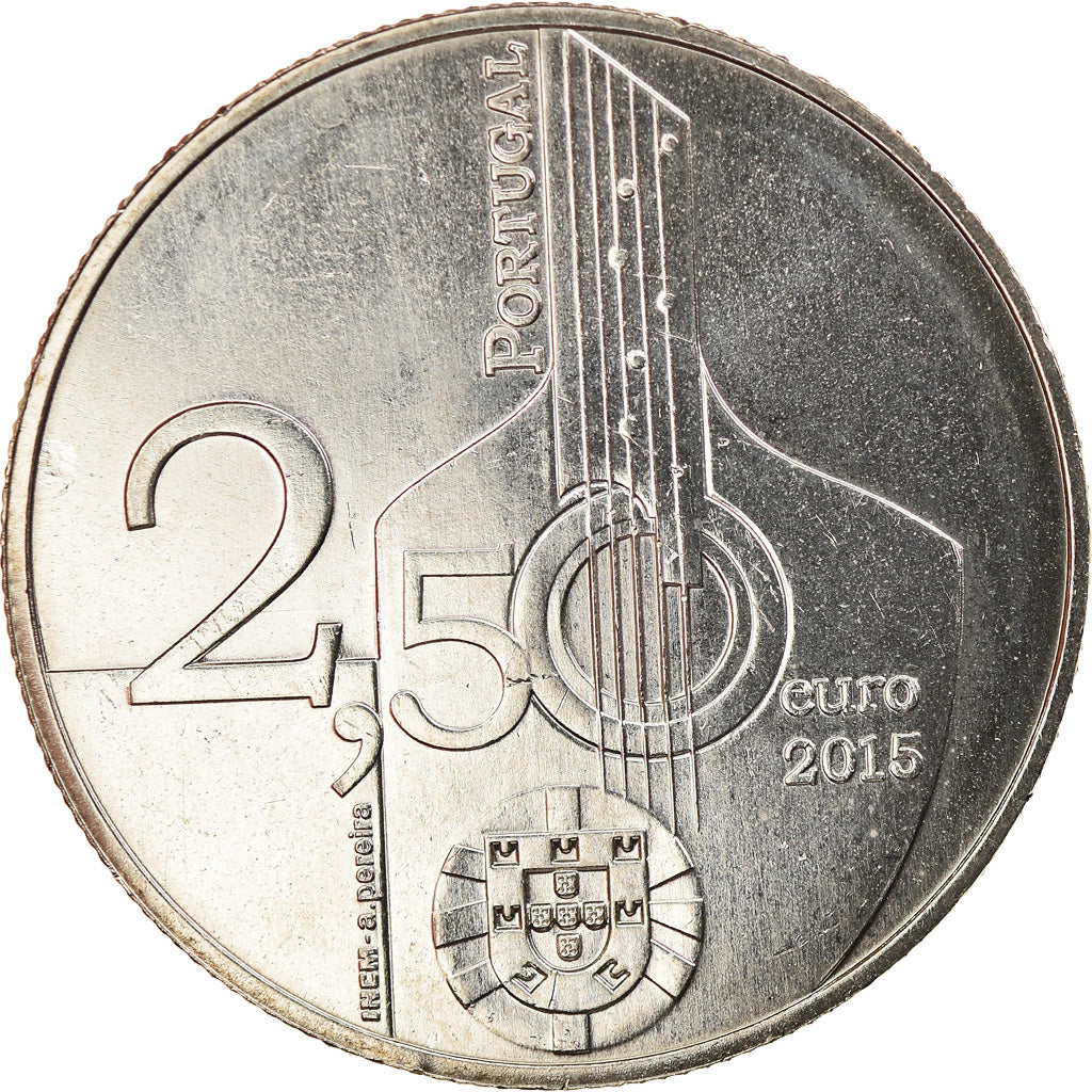 Portugal, 2-1/2 Euro, O Fado, 2015, SC, Cobre - níquel, KM:New