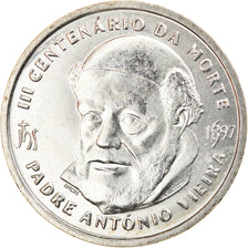 Coin, Portugal, Antonio Vieira, 500 Escudos, 1997, MS(63), Silver, KM:701